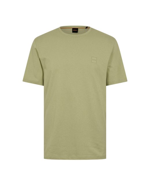 Boss Yellow Tales T-Shirt With Logo Patch Premium Cotton for men