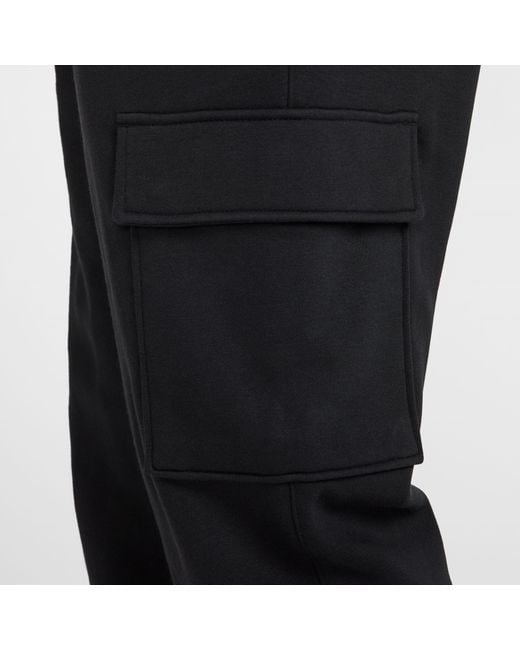 Nike Black Sportswear Club Fleece Cargo Pants for men
