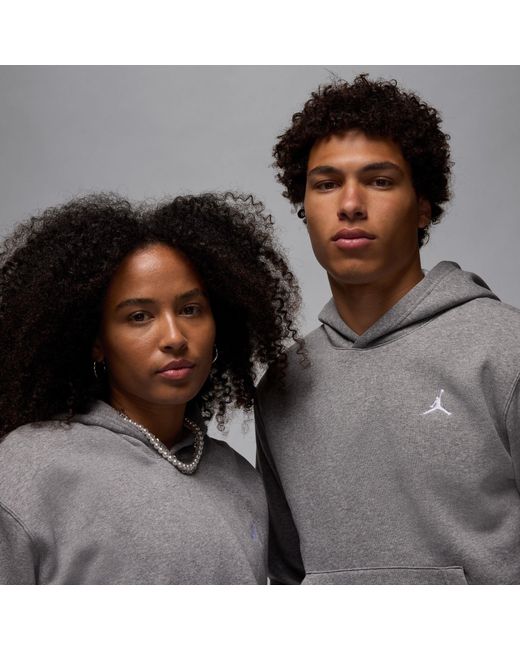 Nike Gray Essential Fleece Pullover Hoodie for men