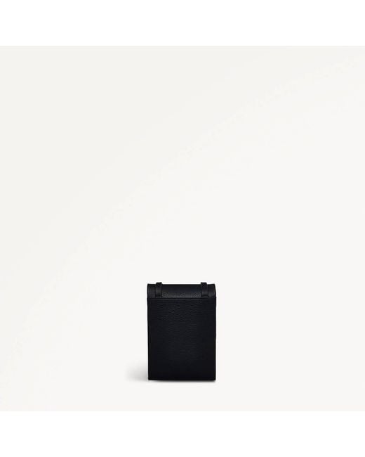 Radley Black Mallow Street Leather Phone Crossbody Bag