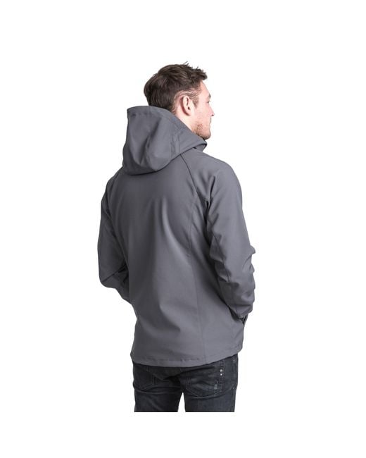 Trespass Gray Nider Softshell Tailored Fit Softshell Jacket for men