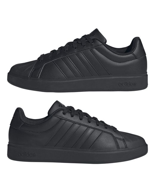 Adidas Black Street Talk Low-Top Trainers for men