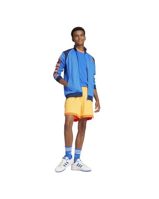 Adidas Originals Yellow Mockeylet Short Woven Tracksuit Shorts for men