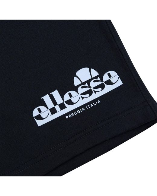 Ellesse Black Fleece Jogger Shorts for men