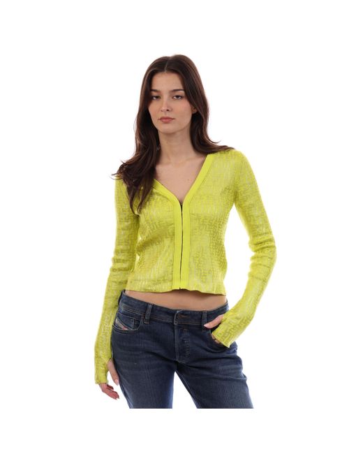 DIESEL Yellow M Gria Maglia Cardigan