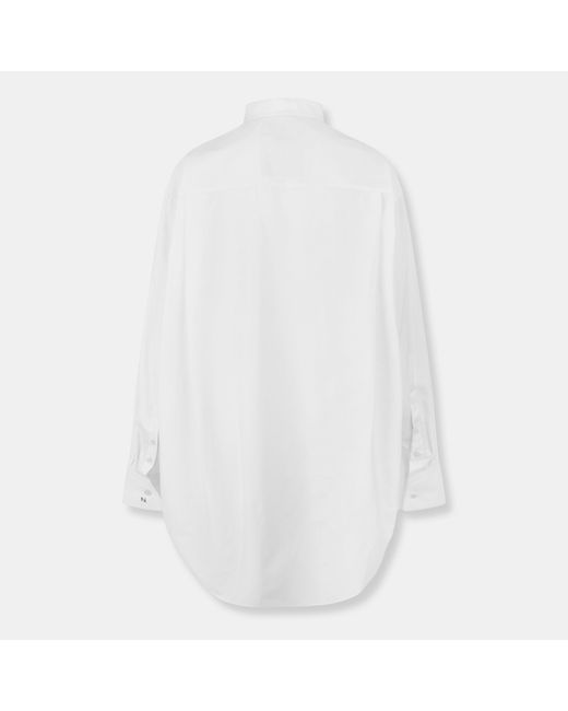 Boss White Boltera Long Sleeve Long Blouse