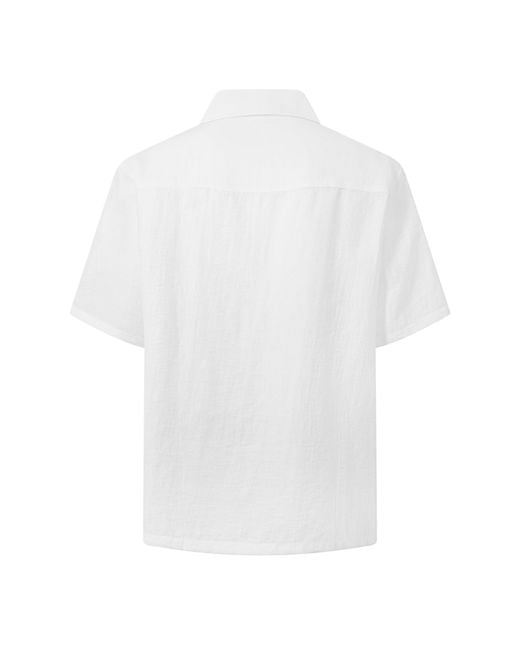 Maison Kitsuné White Resort Shirt for men