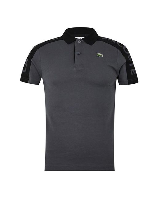 Lacoste Black S Ss Rb Cl Shr Polo Shirt Silver Chine/multi 4xl for men