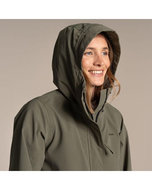 Craghoppers Green Maryam Waterproof Aquadry Jacket