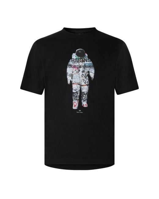 Paul Smith Black Ps Astro Tee Sn64 for men