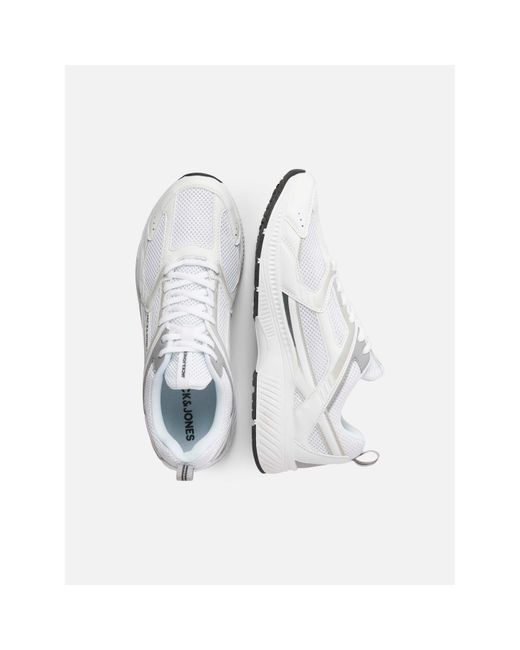 Jack & Jones White Tokyo Mesh Runners for men