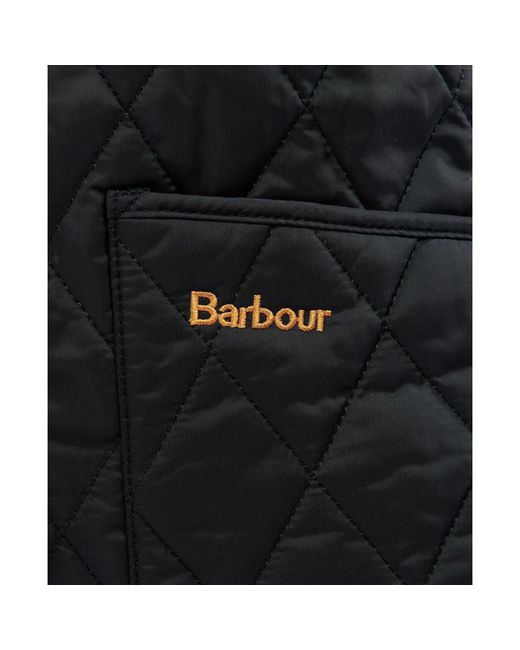 Barbour Black Annandale Diamond Quilted Long Sleeve Hip Length Jacket