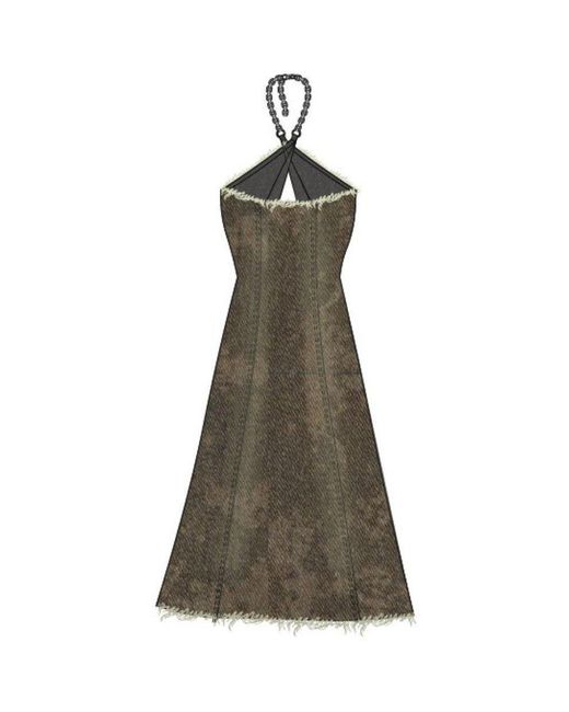 The Ragged Priest Gray Deity Halter Cut Out Top
