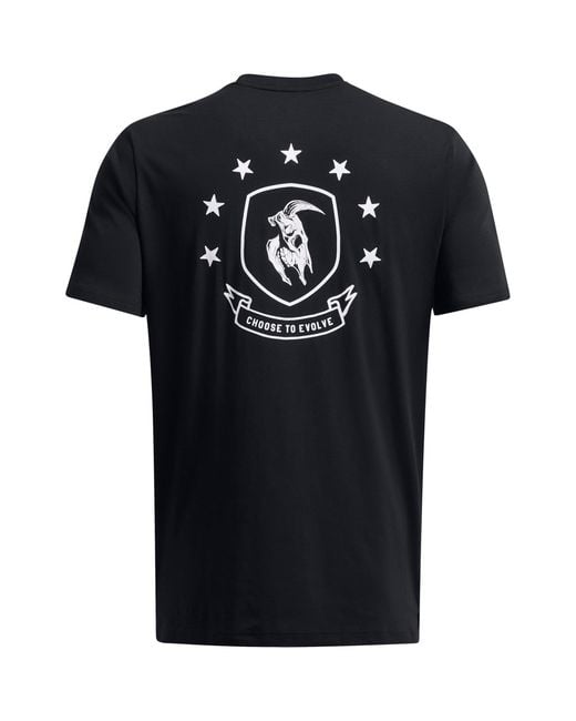 Under Armour Black Regular Fit Short-Sleeve T-Shirt for men