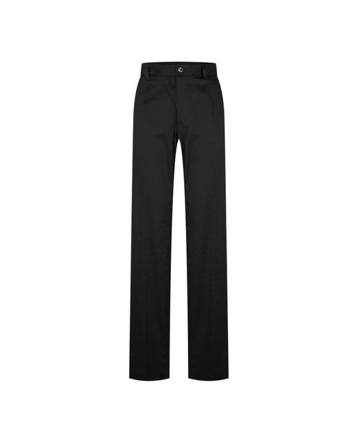 Dolce & Gabbana Black Cotton Trousers for men