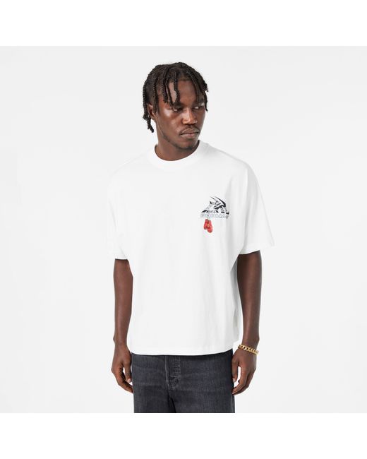 God Made White Logo Wrap T-Shirt for men