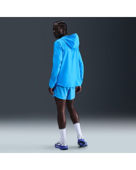 Nike Blue Miler Repel Running Jacket for men