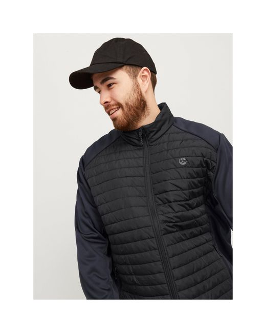 Jack & Jones Blue Lightweight Quilted Puffer Jacket for men