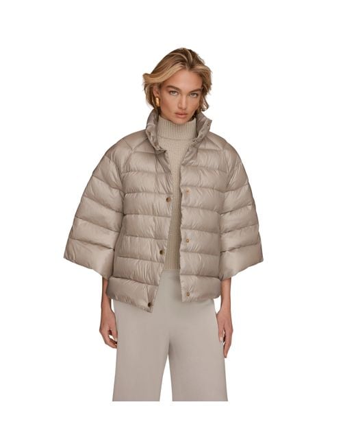 Donna Karan Multicolor Short Puffer Jacket