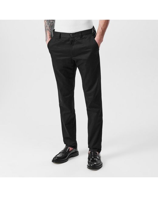 Dolce & Gabbana Black Cotton Trousers for men