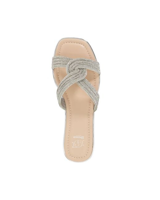 Dune White Lavenham Flat Sandal