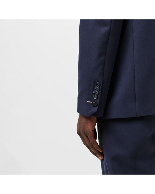 Twisted Tailor Blue Ellroy Double Breasted Jacket for men