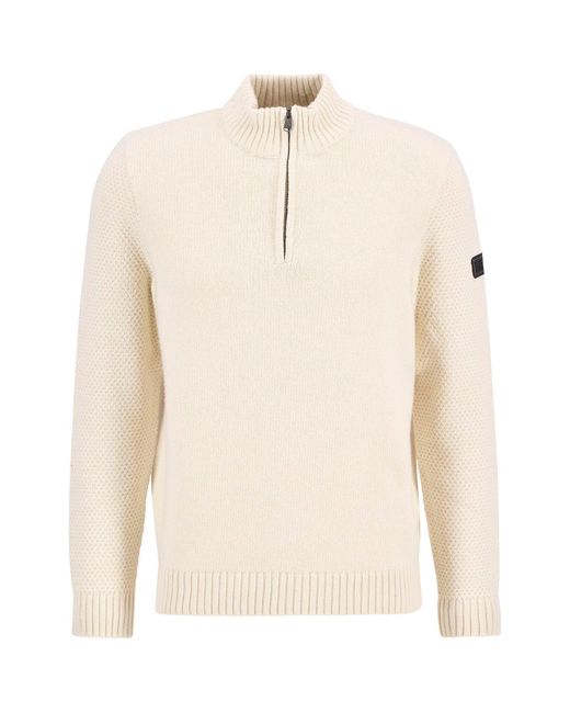 Barbour White Enfield Jumper for men