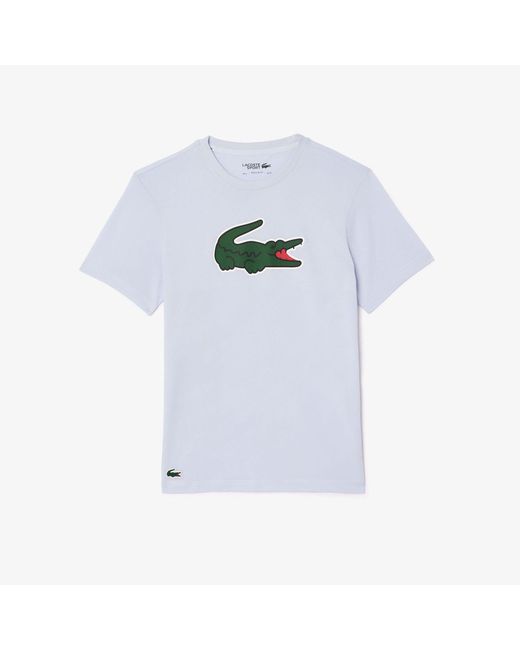Lacoste White Ultra Dry Xxl Logo Sport T-Shirt for men