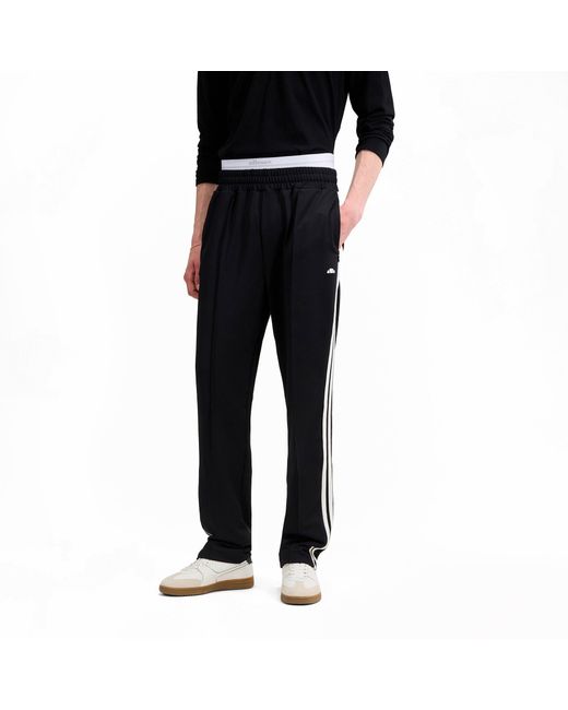 Ellesse Black Closed Hem Tracksuit Joggers for men