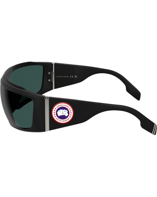 Canada Goose Black Summit Wrap Sunglasses for men