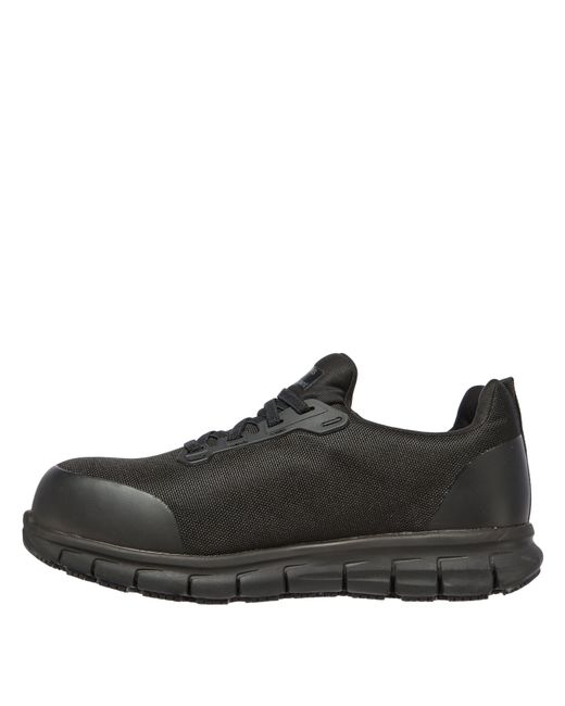 Skechers Black Jixie Alloy Toe Work Trainers Ladies