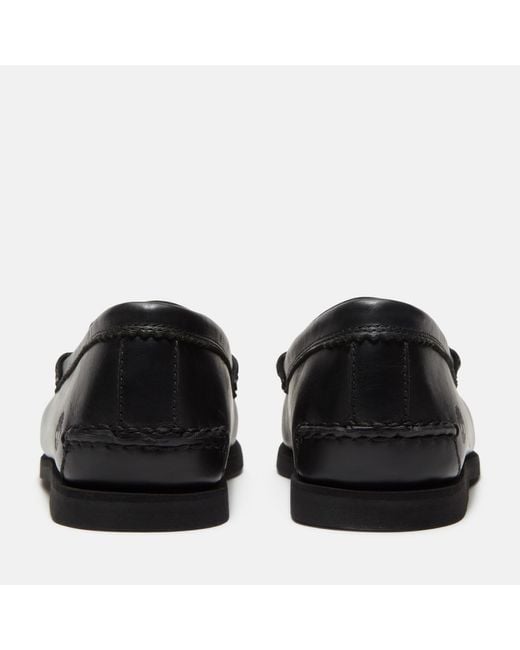 Timberland Black Boat Shoes for men