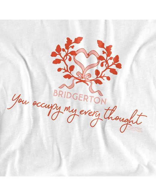 Bridgerton White Occupy My Thoughts T Shirt