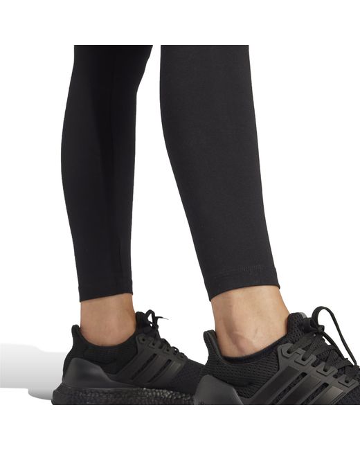 Adidas Black Essentials 3 Stripe Leggings