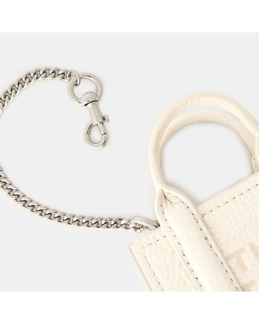 Marc Jacobs White Tote Charm Keyring