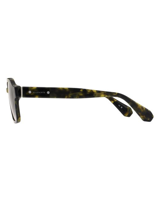 AllSaints Brown Contemporary Geometric Square Sunglasses for men