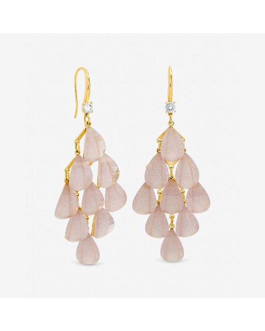 Jon Richard Metallic Plated And Droplet Earrings