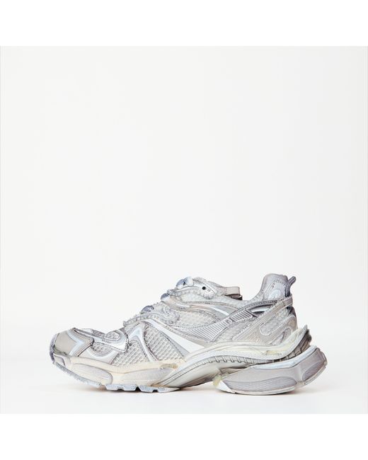 Balenciaga White Leather Runners