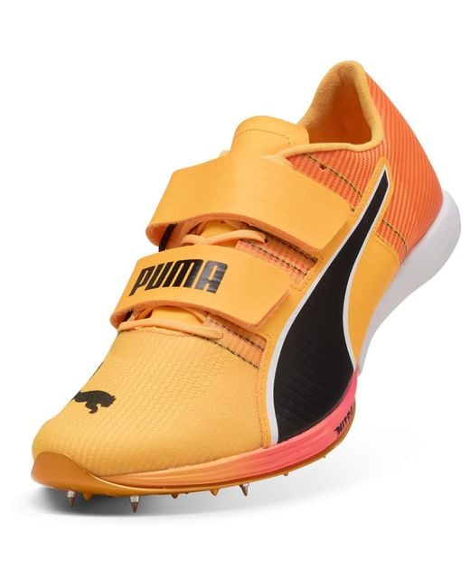 PUMA Orange Triple Jump Nitro Elite 2 Track Running Spikes for men