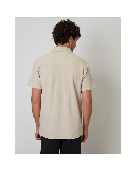 Threadbare Gray Kaylian Short-Sleeve Plain Shirt for men