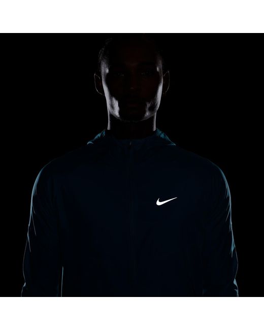 Nike Blue Miler Repel Running Jacket for men
