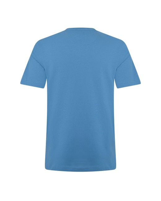 Farah Blue Harrow Ss T-Shirt for men