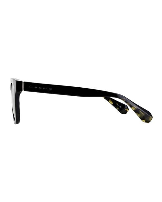 AllSaints Black Sai Phoenix Uv Protection Wayfarer Sunglasses for men