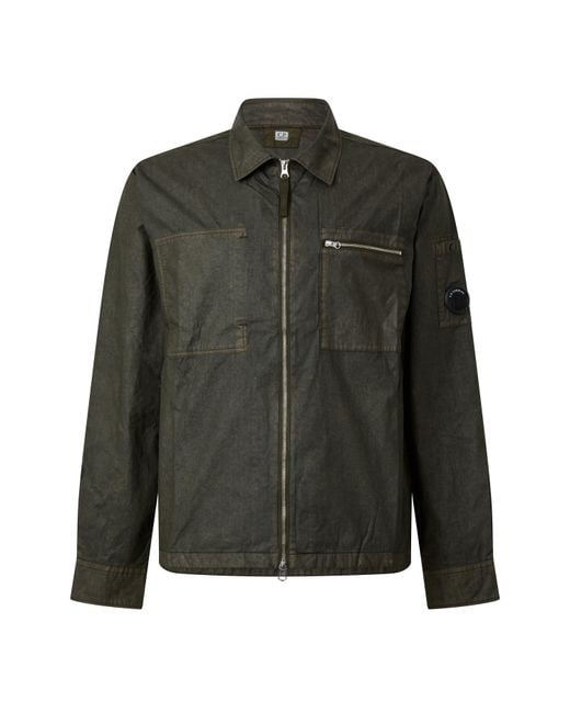 C P Company Green Cp Resined Oshirt Sn64 for men