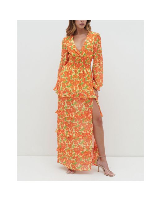 Pretty Lavish Orange Maxi Dress