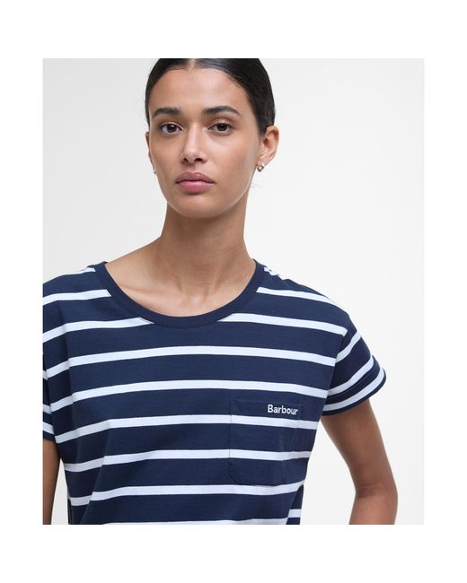 Barbour Blue Otterburn Stripe T-Shirt