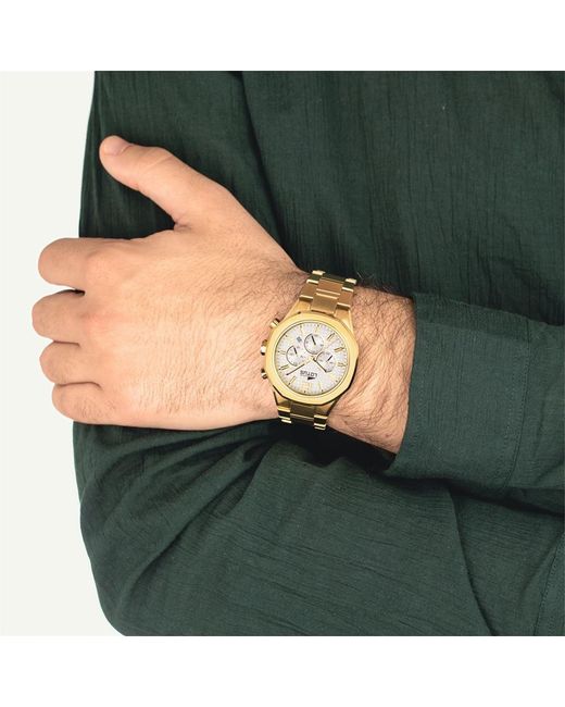 Lotus Metallic Stainless Steel Sports Quartz Watch for men