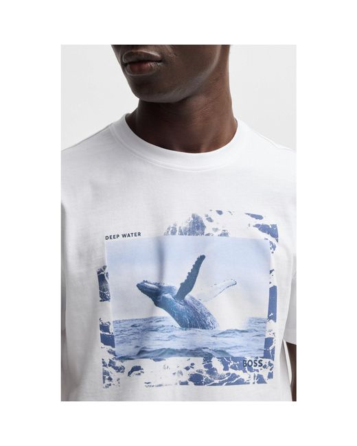 Boss Blue Dunetrace Regular Fit T-Shirt for men