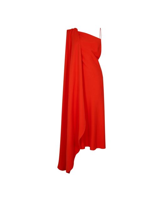 Balenciaga Red Long Maxi Dress