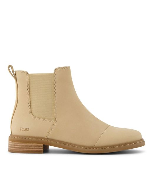 TOMS Natural Charlie Oatmeal Leather Boot